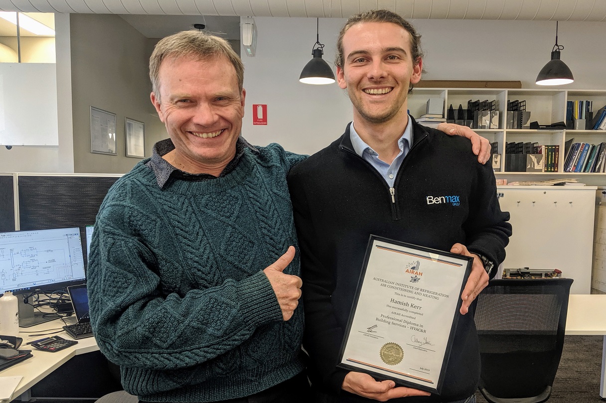 benmax-graduate-engineer-hamish-kerr-achieves-hvacr-qualification,